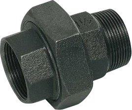 Šroubení černé č. 331 1/2" MF