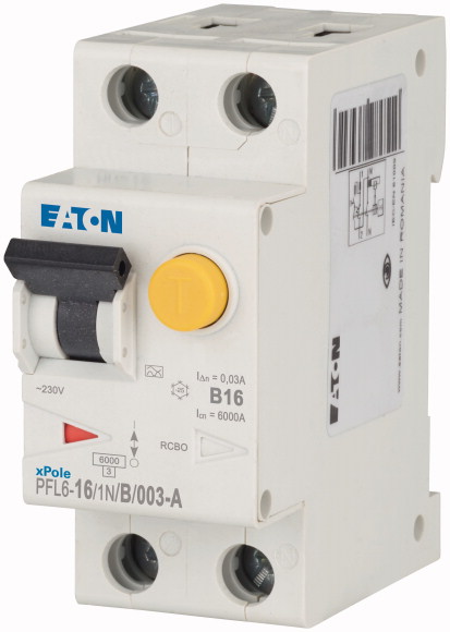 Chránič proudový s jištěním Eaton PFL6-16/1N/B/003-A Eaton