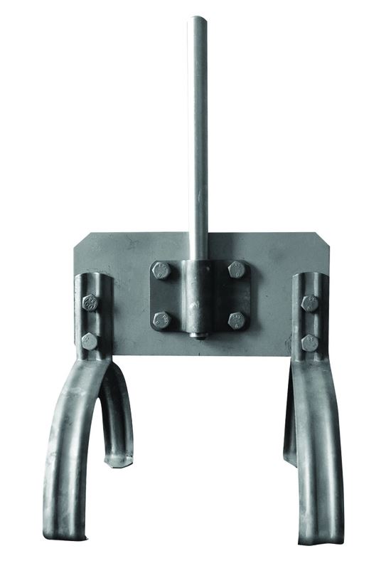 Držák jímací tyče na hřeben střechy pro podpěry PV 15 KOVOBLESK KPS OPAVA s.r.o.