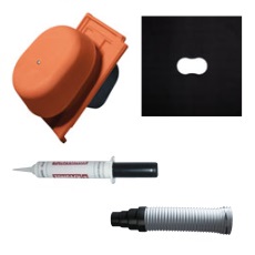 Komplet odvětrání Tondach Brněnka 14/Francouzská 16 režná TONDACH