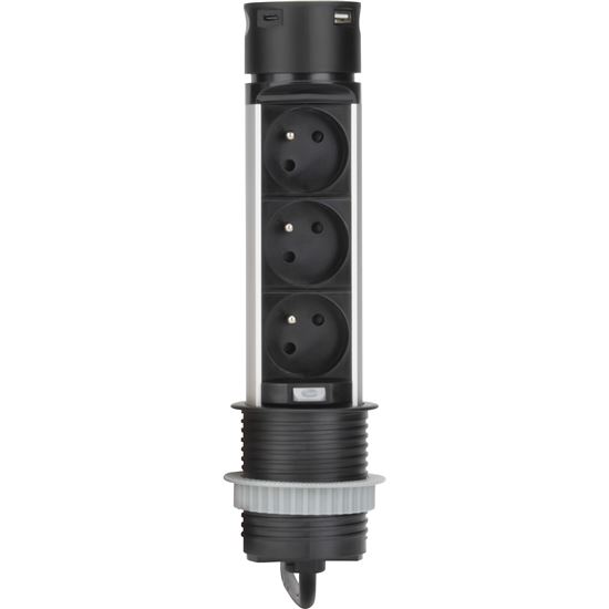 Modul zásuvkový do nábytku Solight