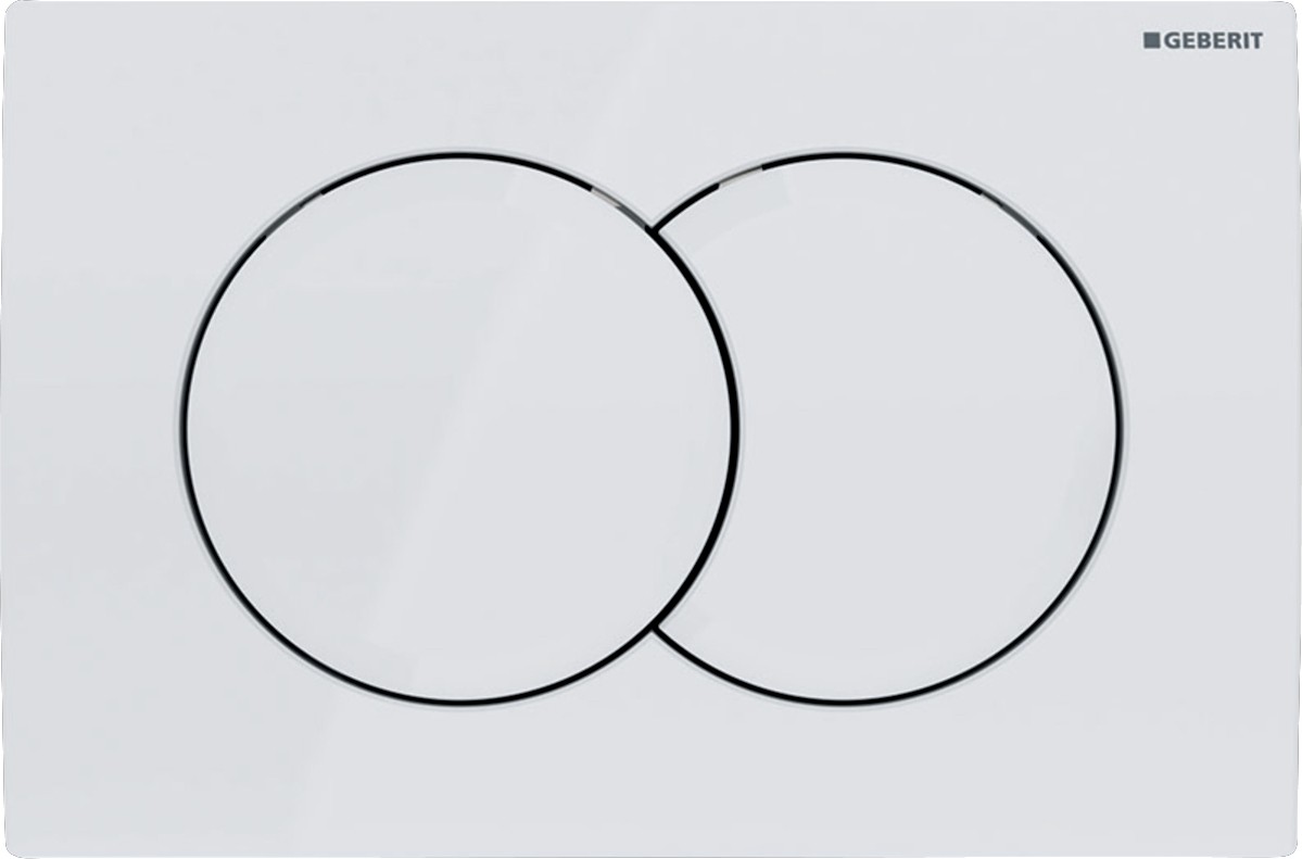 Tlačítko ovládací Geberit Delta 01 alpská bílá GEBERIT