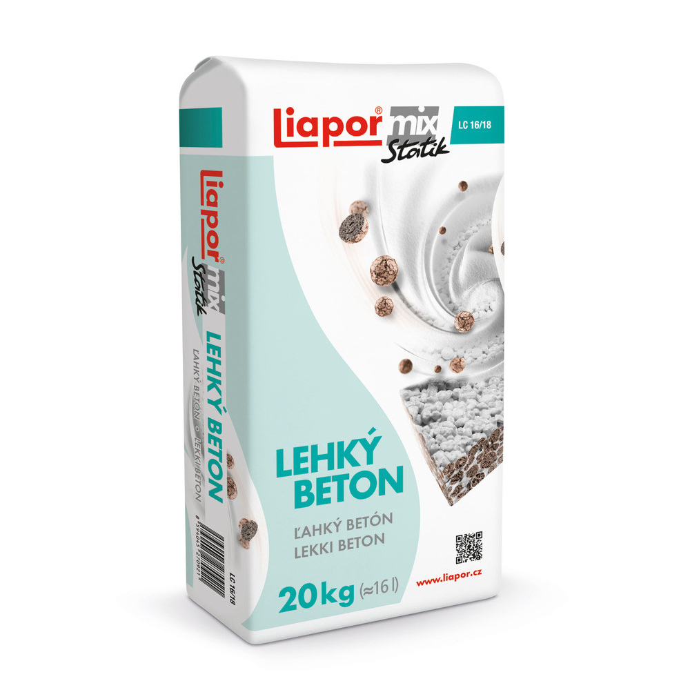 Beton lehký Liapor Mix Statik 20 kg Lias Vintířov k.s.