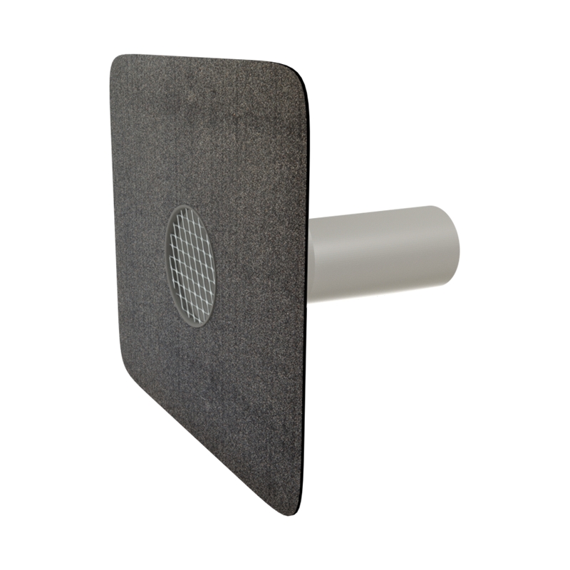 Pojistný přepad s integrovaným bitumenovým límcem o průměru 75 mm TOPWET