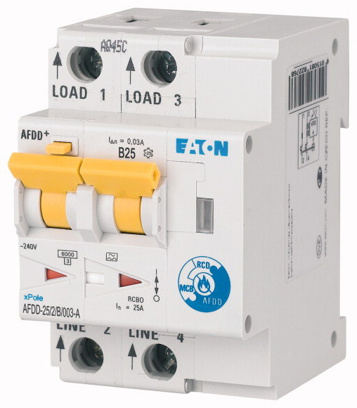 Chránič proudový s jištěním Eaton AFDD-25/2/B/003-A Eaton