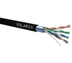 Kabel instalační Solarix CAT5e FTP stíněný PE 100 m