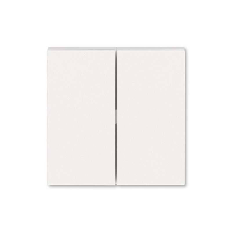 Kryt spínače kolébkového dělený Levit perleťová / ledová bílá ABB