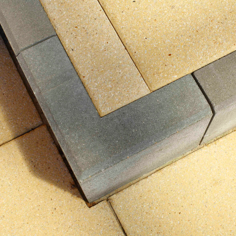 Obrubník rohový vnější BEST LINEA standard přírodní 80x250x250 mm BEST