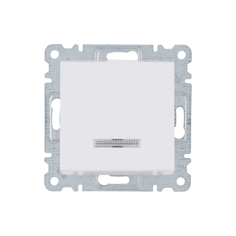 Spínač řazení 1So Hager Lumina s popisem bílá HAGER