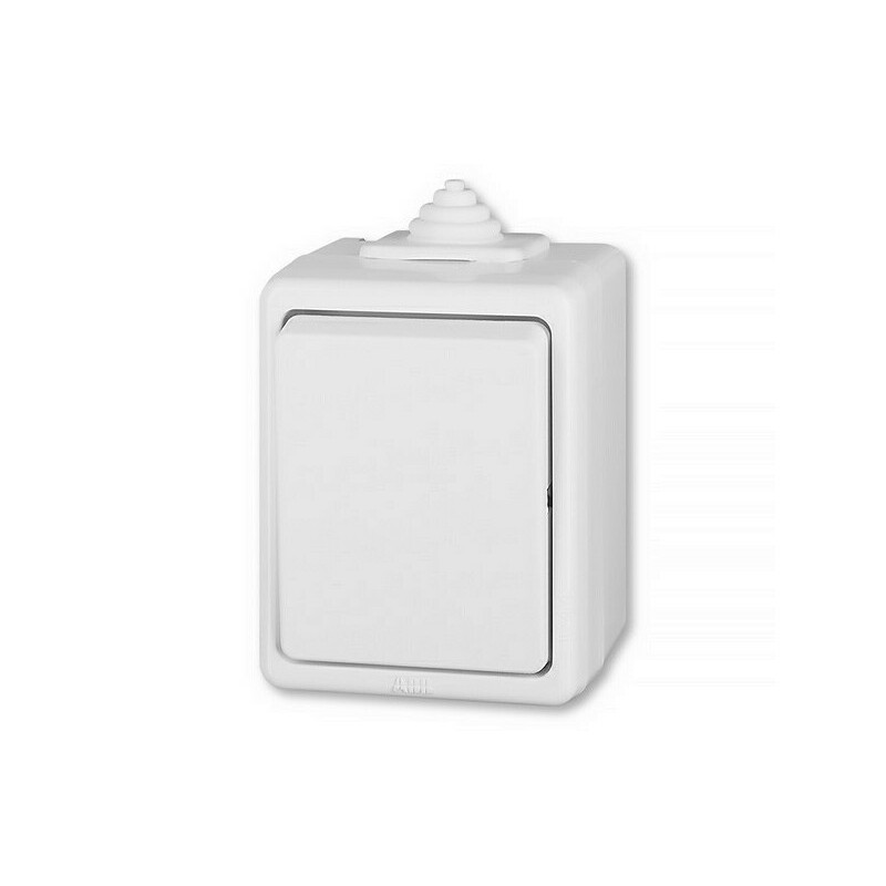 ROZBALENO - ABB Přepínač stříd. ř6 IP44 PRAKTIK bílá