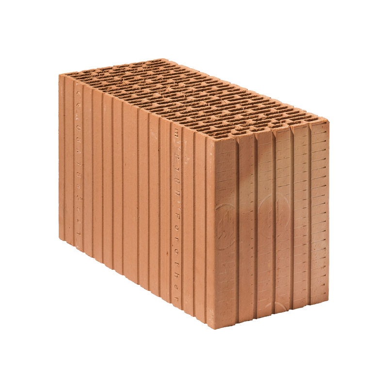 Cihla broušená rohová Porotherm 44 EKO+ Profi Dryfix R P8 440×187×249 mm Porotherm