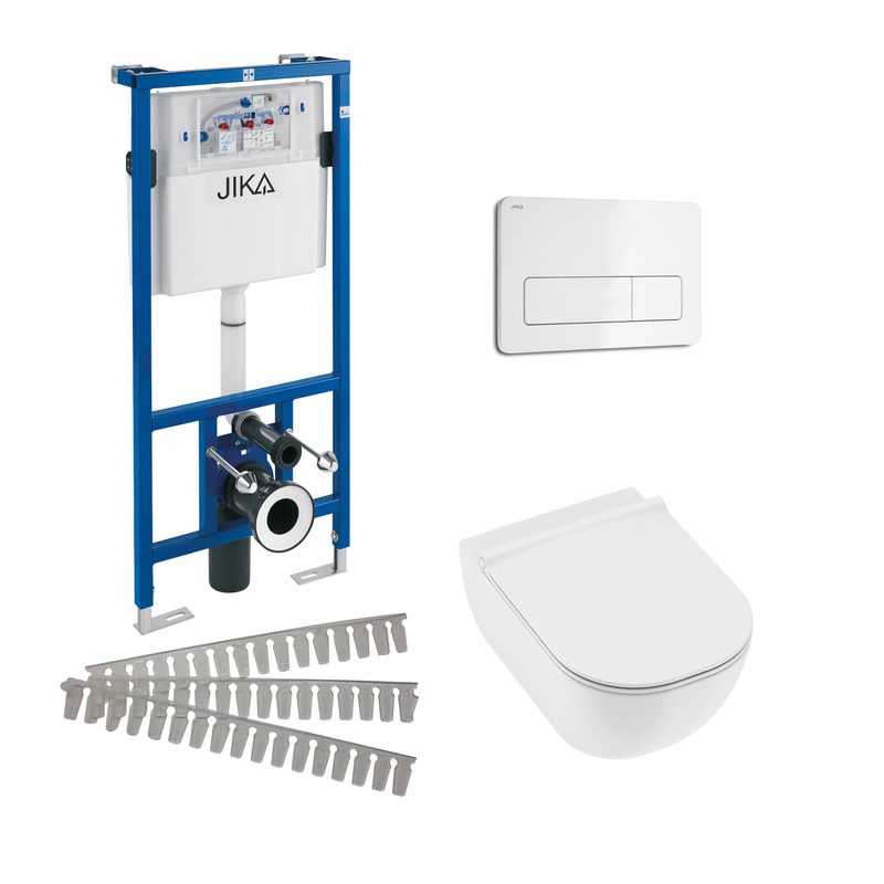 Set 5v1 pro závěsné WC Jika H8697120000001 WC Mio-N Rimless JIKA