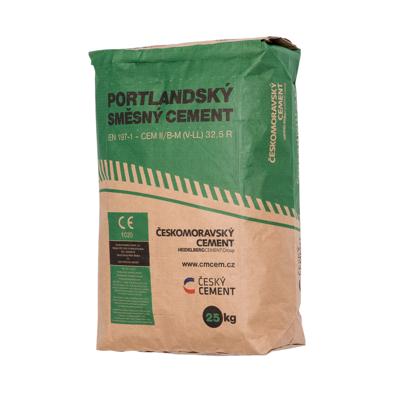 Cement portlandský směsný Českomoravský cement CEM II/B-M(V-LL) 32
