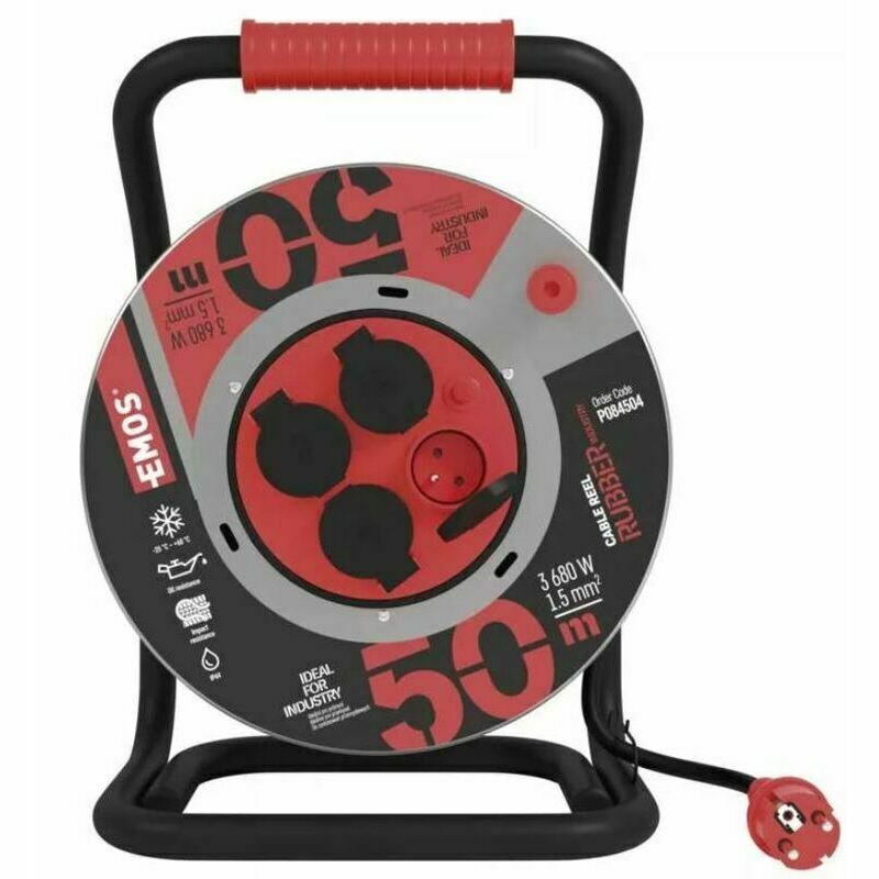 Kabel prodlužovací na bubnu Emos guma