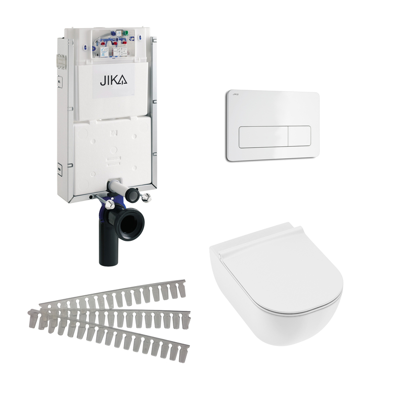 Set 5v1 pro závěsné WC Jika H8697130000001 WC Mio-NRimless JIKA