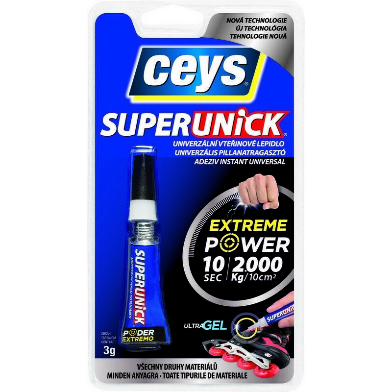 Lepidlo vteřinové Ceys SUPERUNIC EXTREME POWER 3 g