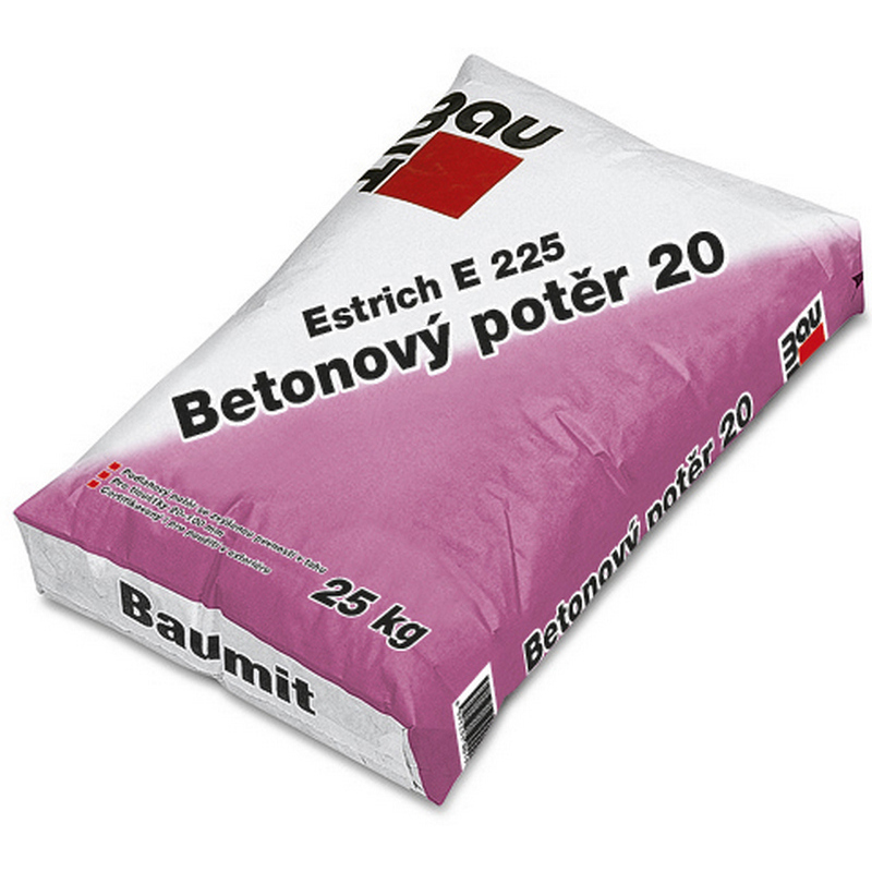 Potěr podlahový Baumit Betonový potěr 20 cementový 4 mm 25 kg BAUMIT