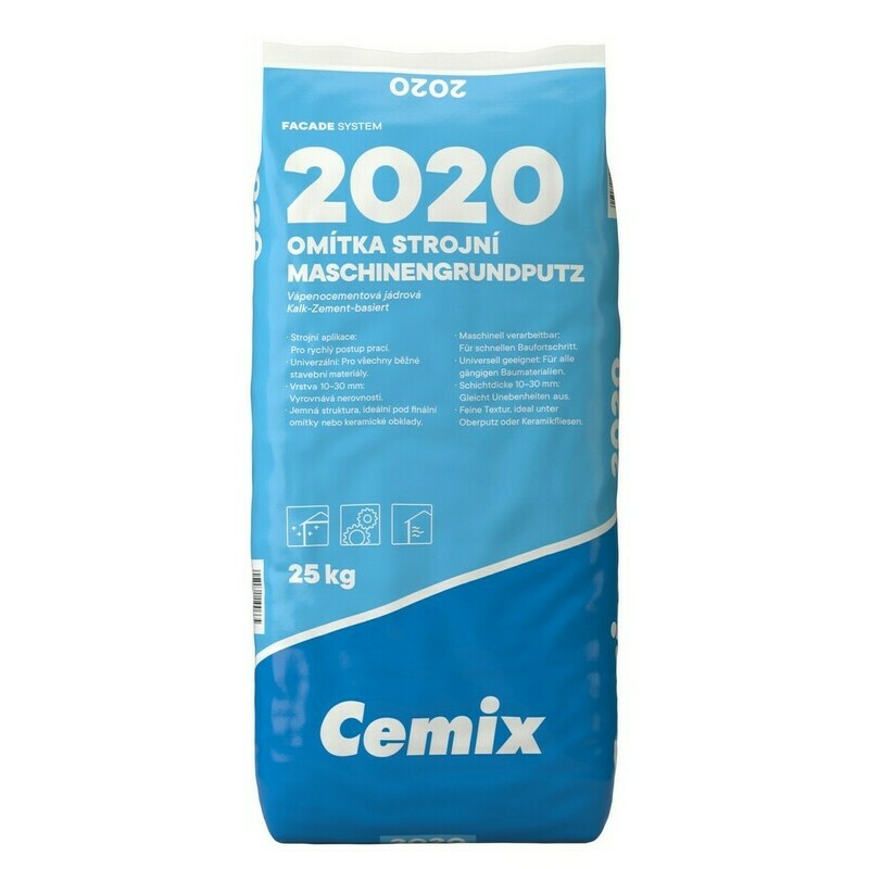 Omítka jádrová Cemix 2020 strojní 25 kg Cemix