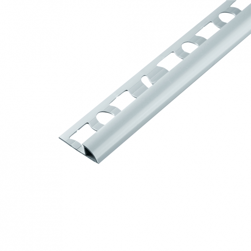 Lišta ukončovací obloučková Acara PVC světle šedá 8 mm Acara