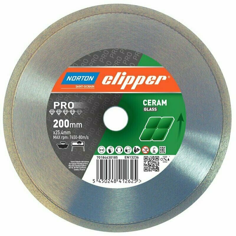 Kotouč řezný DIA Norton Pro Ceram Glass 200×25