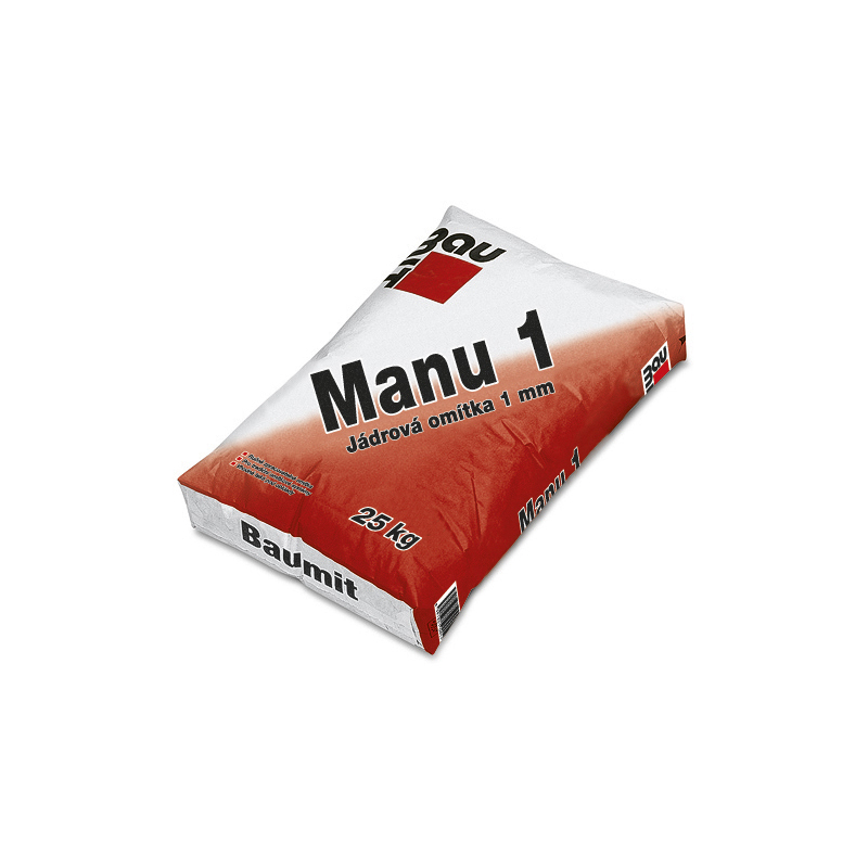 Omítka jádrová Baumit Manu 1 vápenocementová 1 mm 25 kg BAUMIT