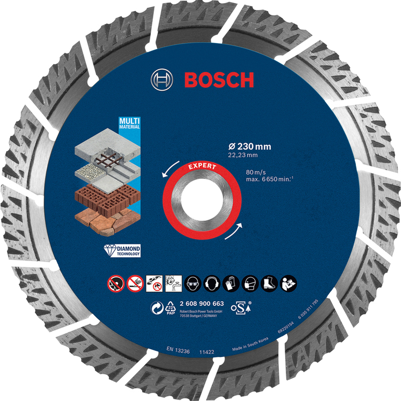 Kotouč řezný DIA Bosch Expert MultiMaterial 230×22