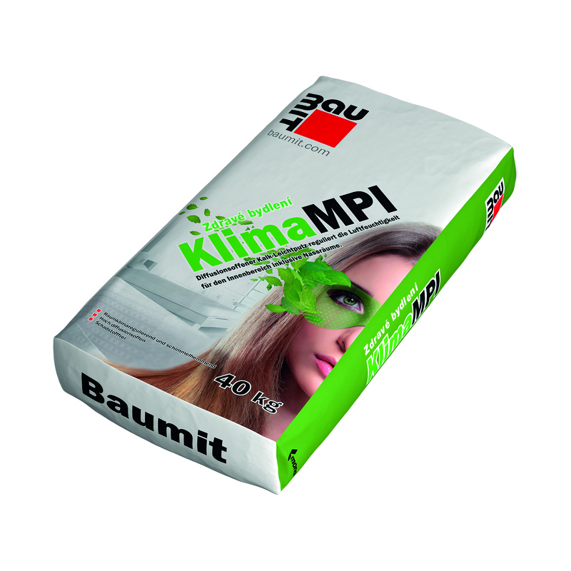 Omítka jednovrstvá Baumit KlimaMPI pro regulaci vlhkosti 0