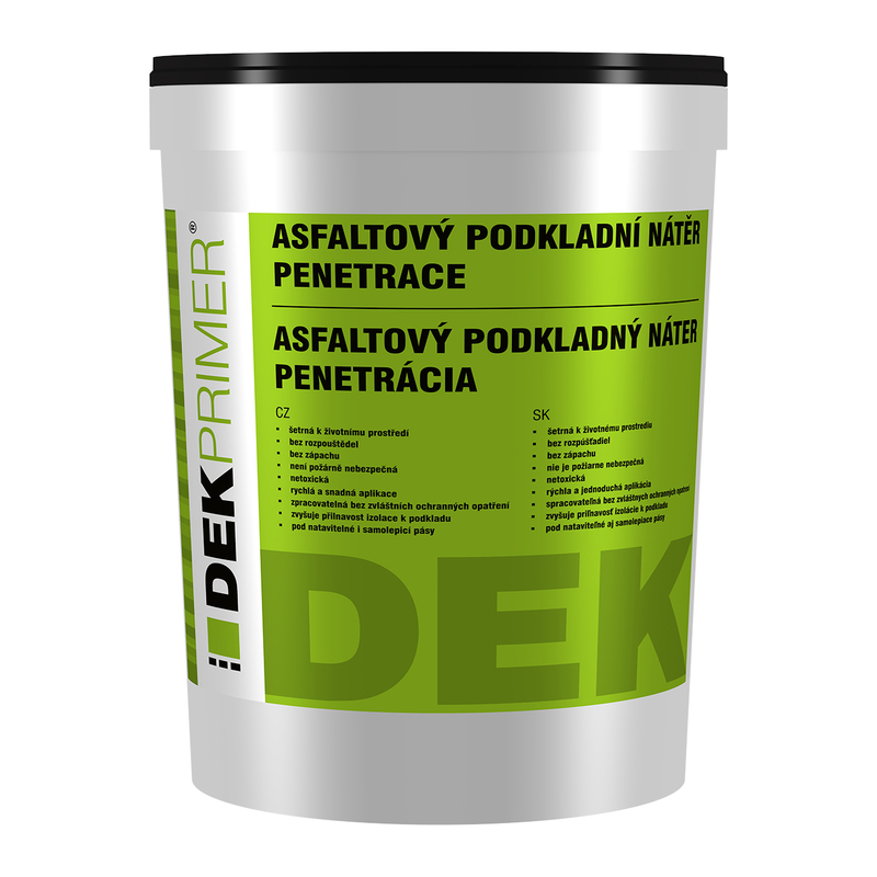 Nátěr podkladní asfaltový DEKPRIMER 10 kg DEK