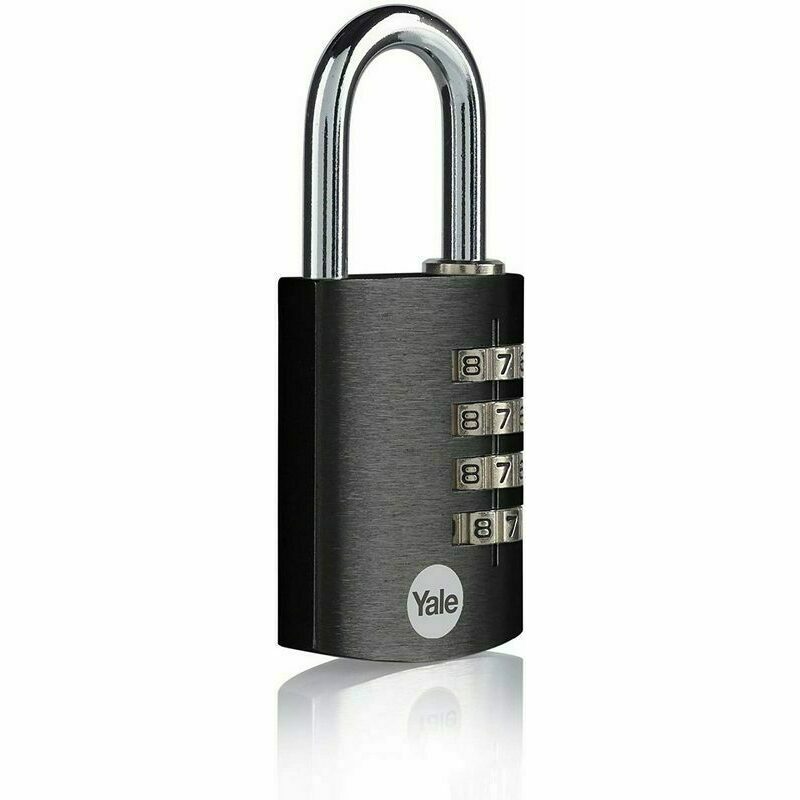 Zámek visací Yale Yale YE3CB/38/131/1/BK aluminium combination padlock