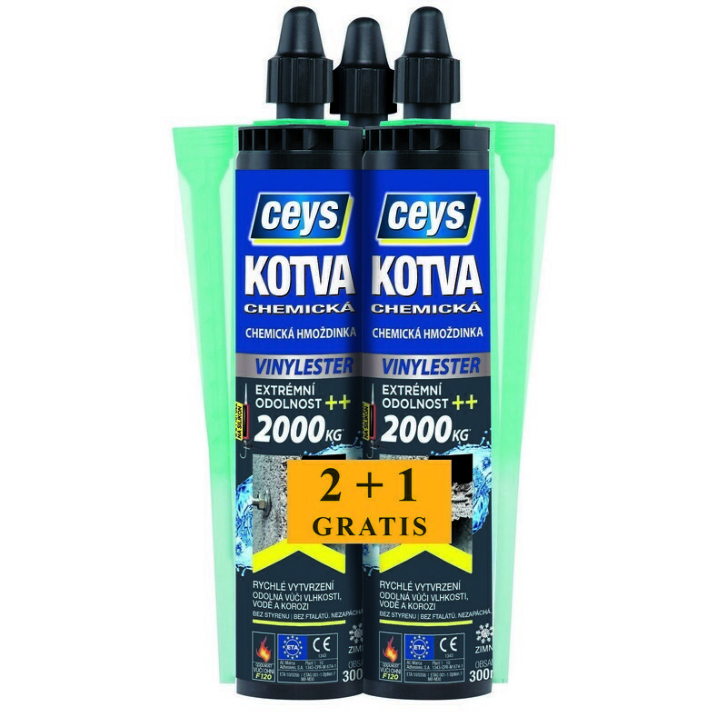 Kotva chemická Ceys vinylester 2+1 GRATIS