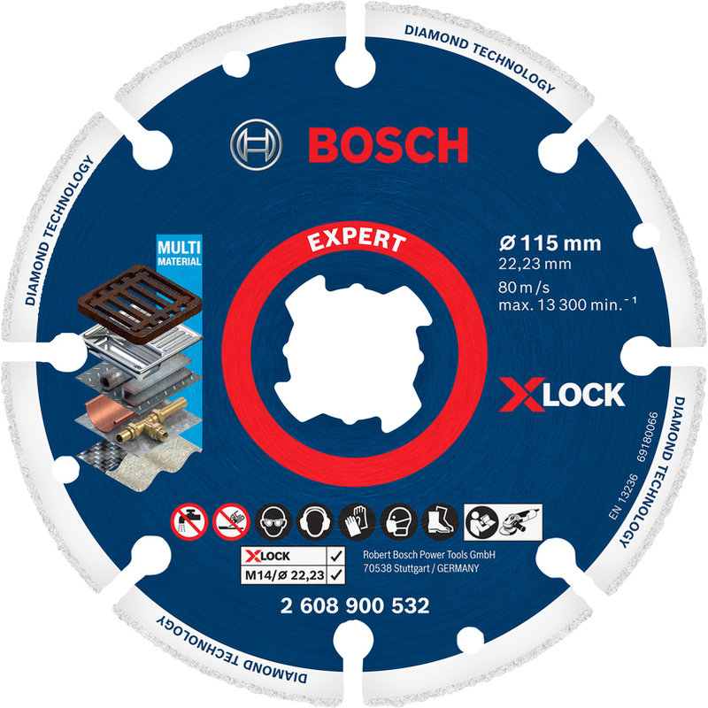 Kotouč řezný DIA Bosch Expert Metal X-LOCK 115×22