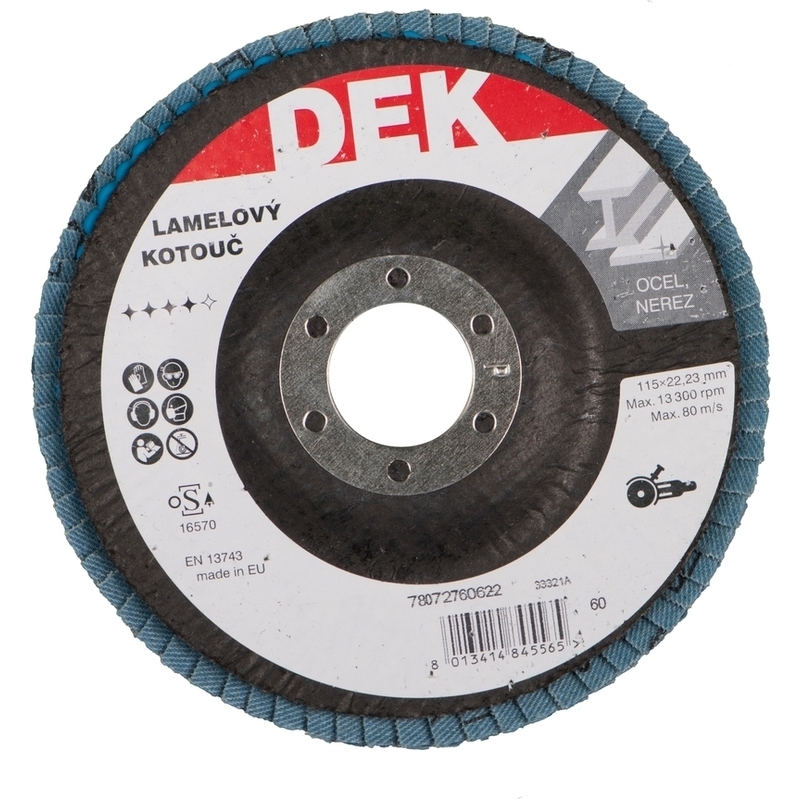 Kotouč brusný lamelový DEK 115×22