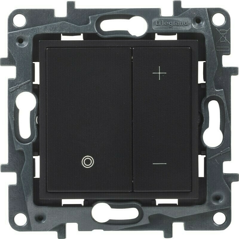 Stmívač tlačítkový Legrand Niloé Step černá