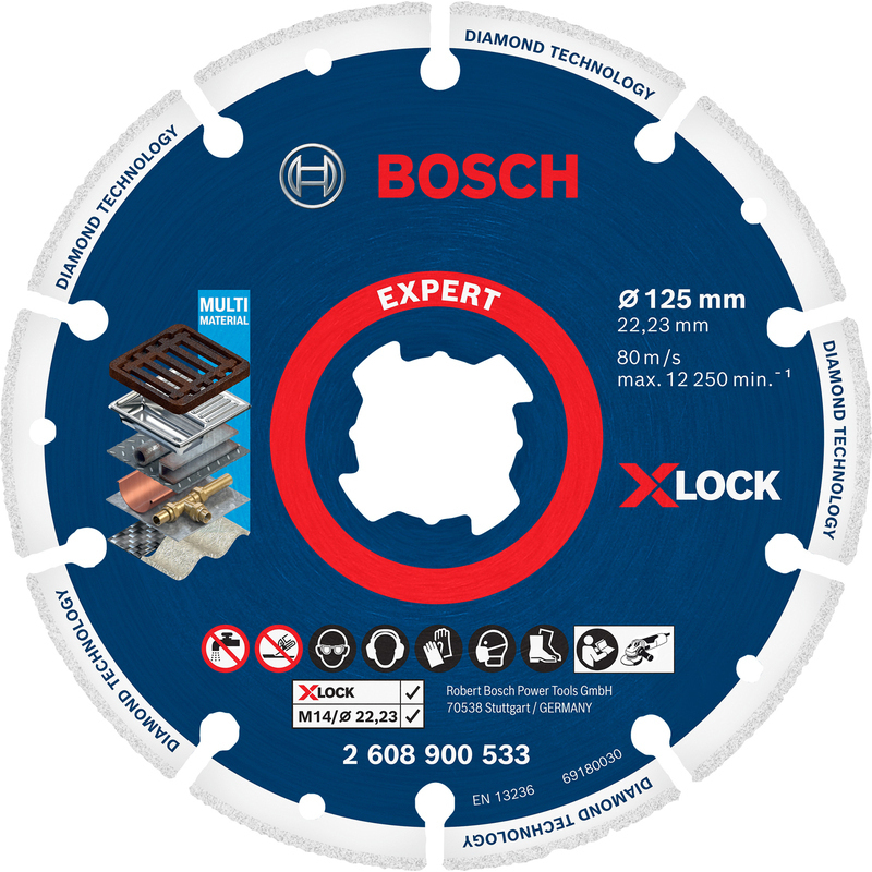 Kotouč řezný DIA Bosch Expert Metal X-LOCK 125×22