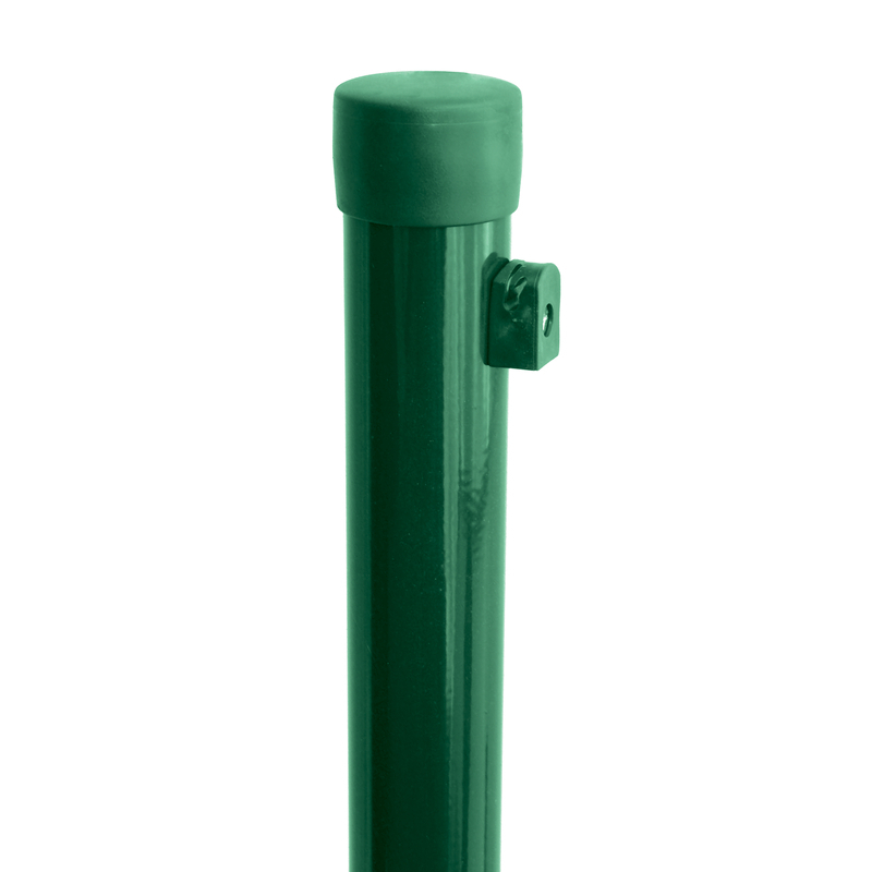 Sloupek kulatý Ideal Zn + PVC s příchytkou zelený průměr 48 mm výška 3