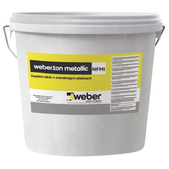 Barva fasádní weberton metallic 09 15 kg weber