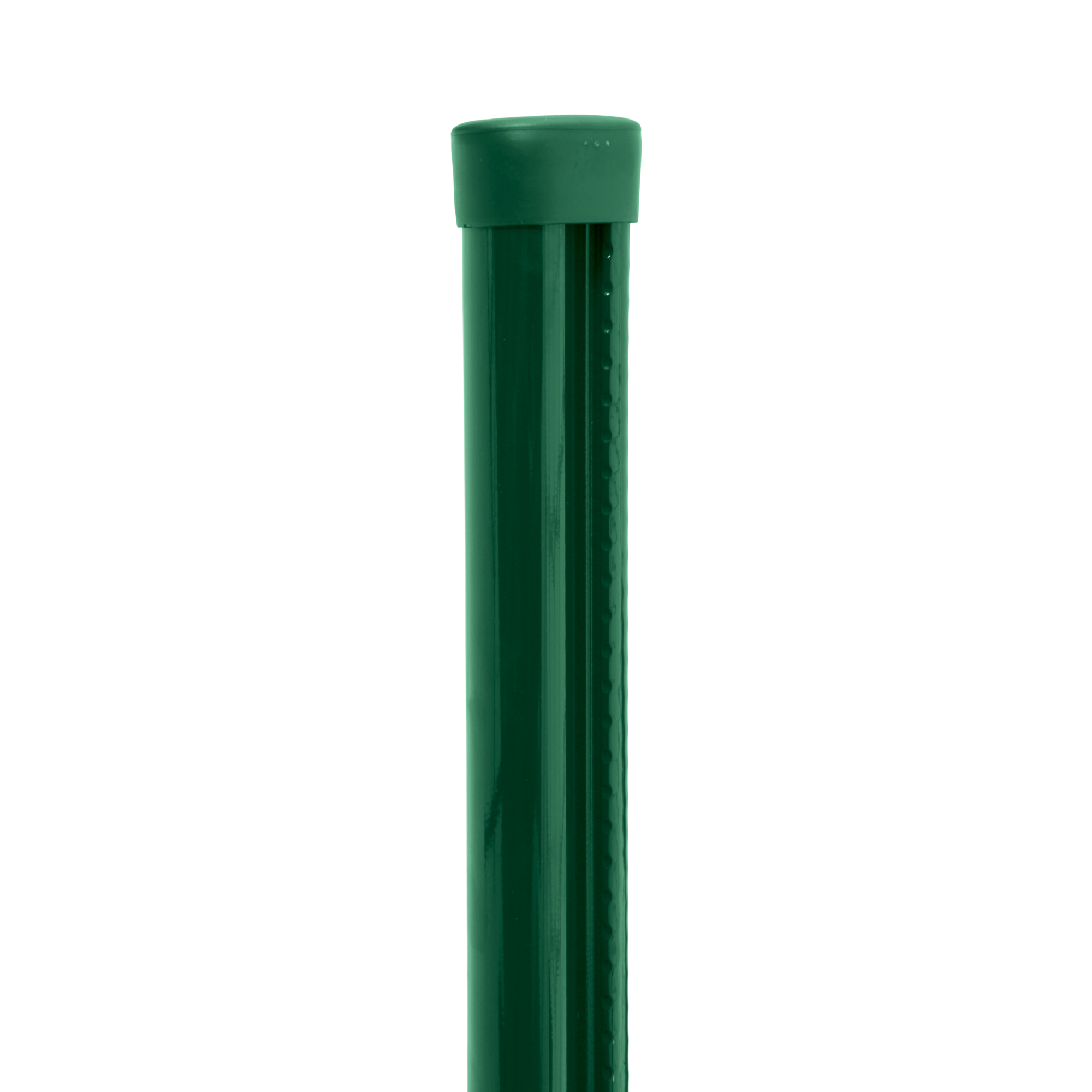 Sloupek kulatý s montážní lištou Pilclip Zn + PVC zelený průměr 48 mm výška 3