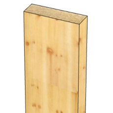Plotovka dřevěná zkosená po úhlem 18×89×2000 mm