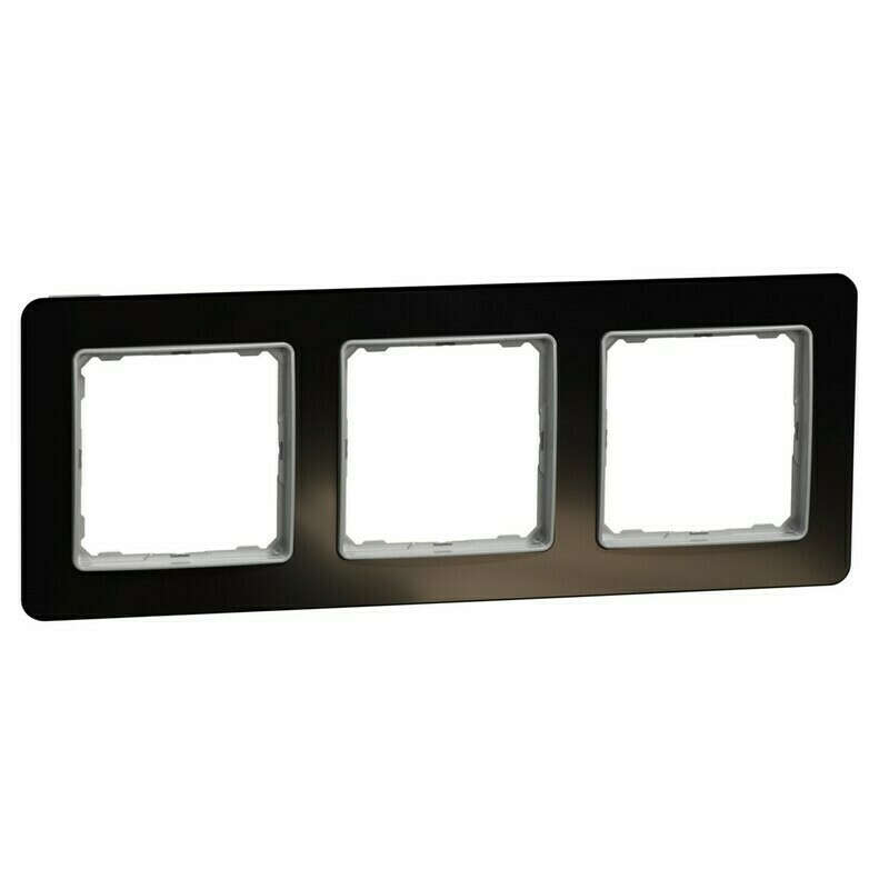 Rámeček Schneider Sedna Design trojnásobný sklo tmavé