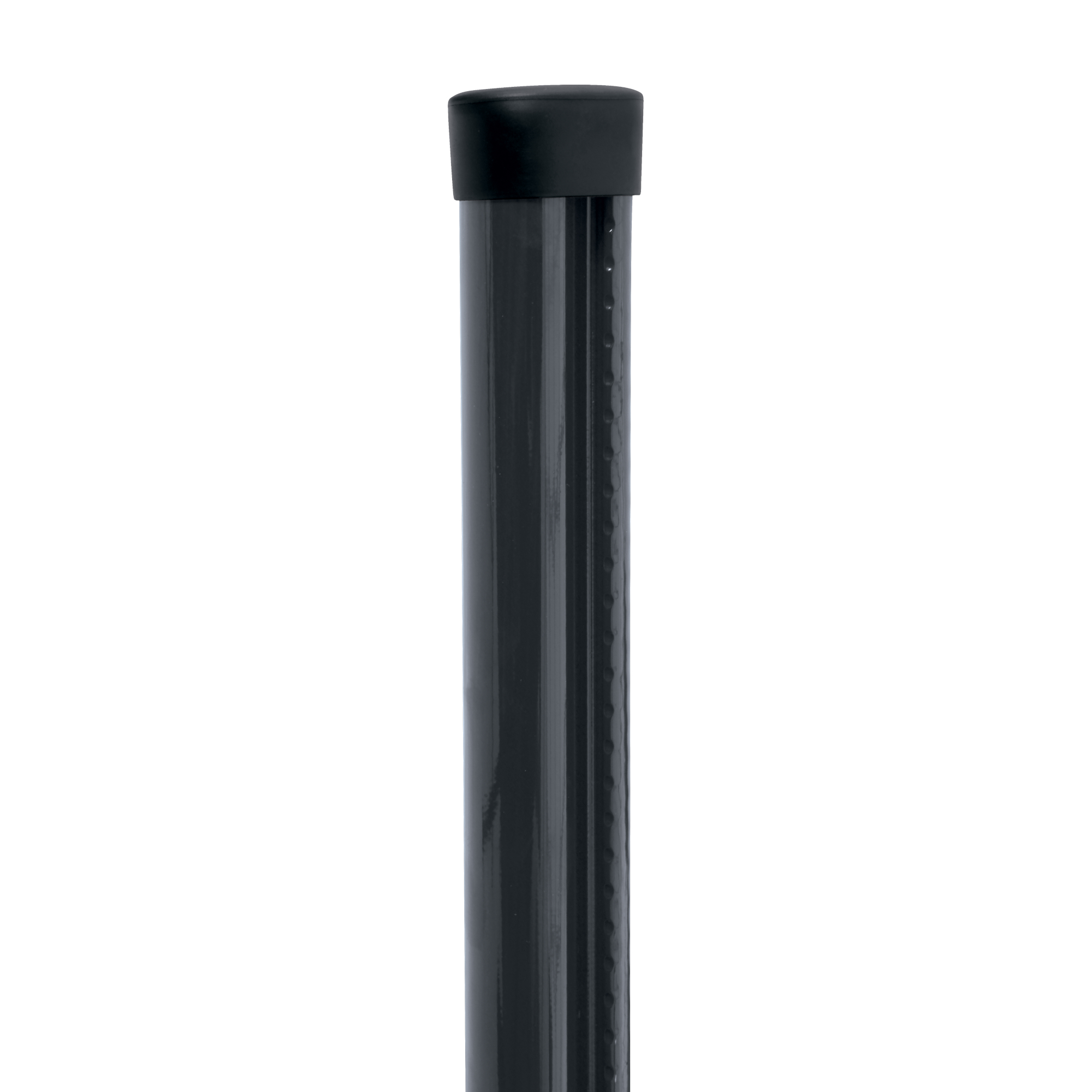 Sloupek kulatý s montážní lištou Pilclip Zn + PVC antracit průměr 48 mm výška 1