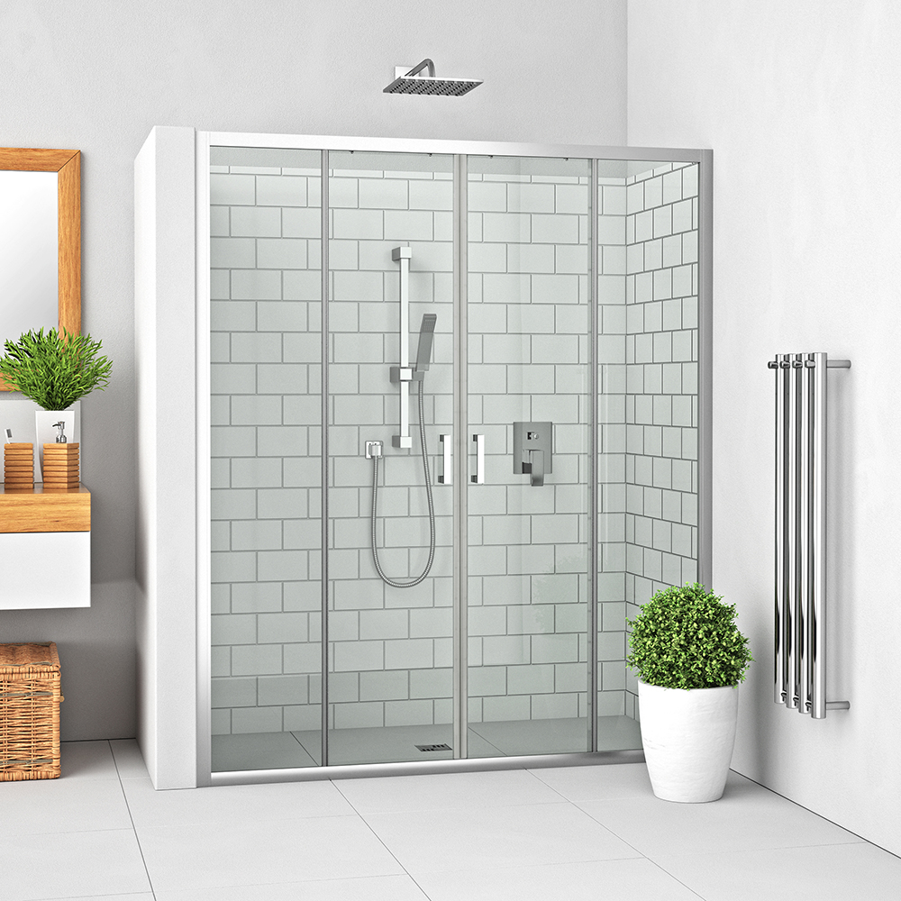 Dveře sprchové Roth LLD4 1 100 mm brillant/transparent ROTH CZECH
