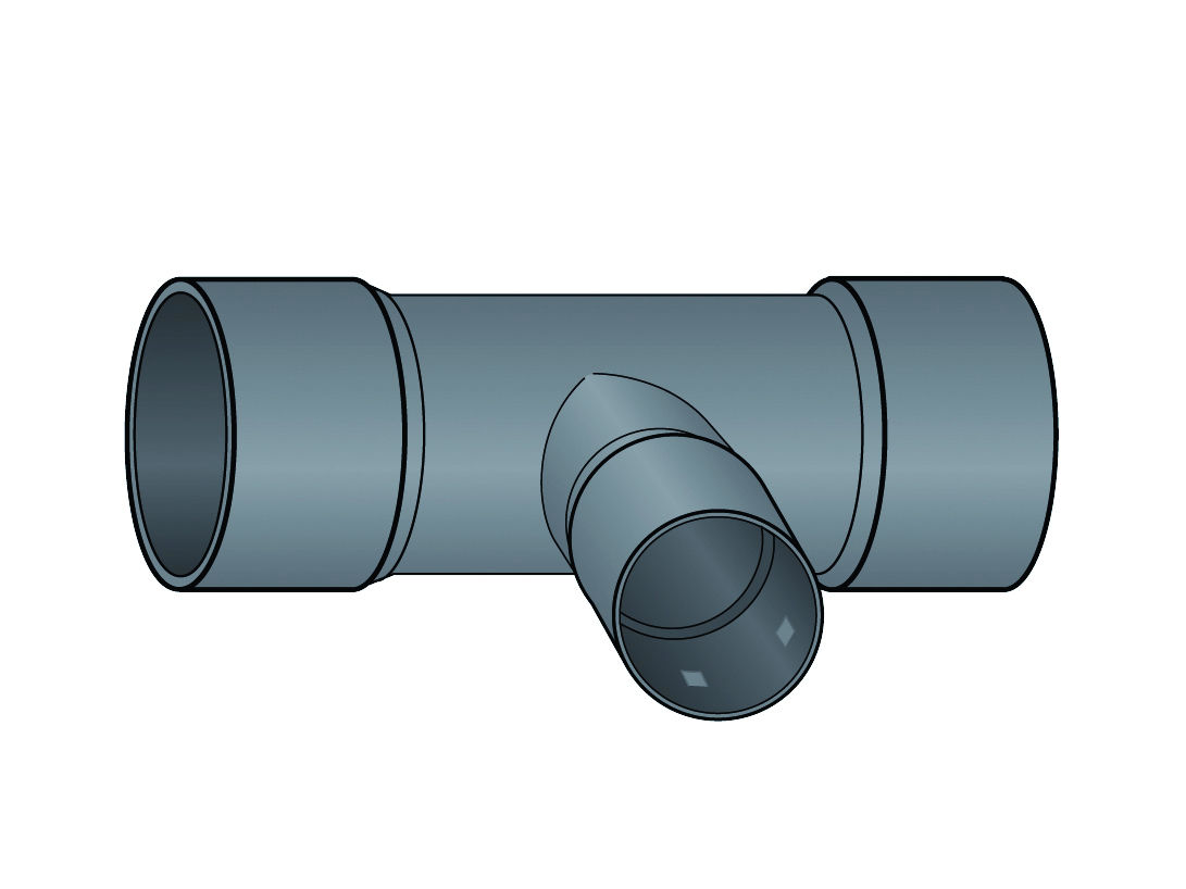 T-kus redukovaný FF-drän DN 150/100