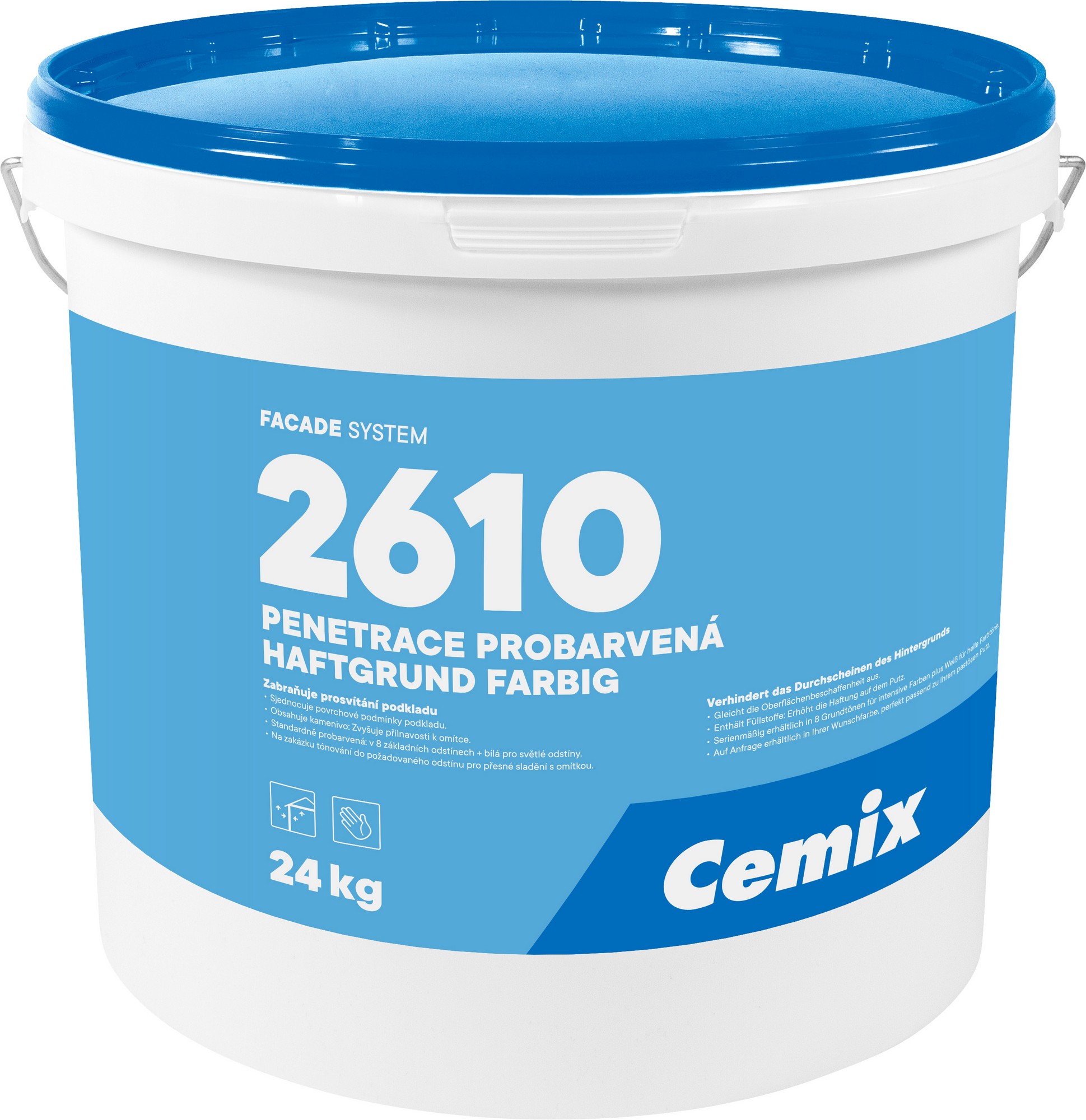 Penetrace probarvená Cemix 2610 oranžová 24 kg CEMIX