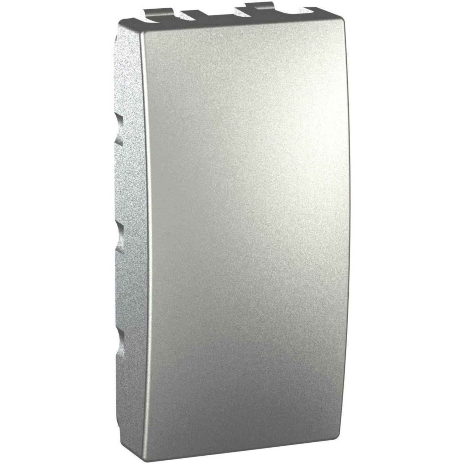 Záslepka Schneider Unica 1 modul aluminium