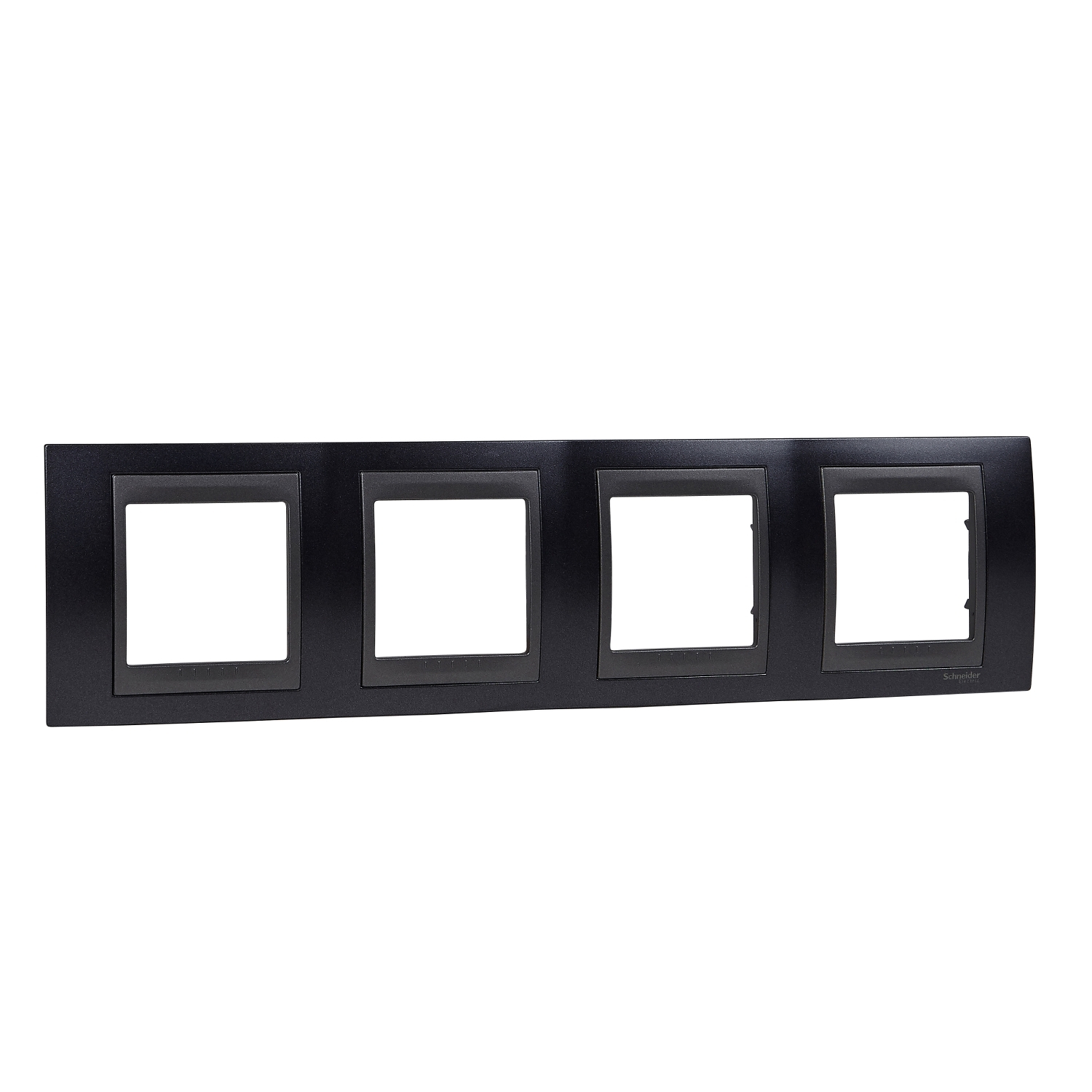 Rámeček Schneider Unica Top čtyřnásobný horizontální grafit