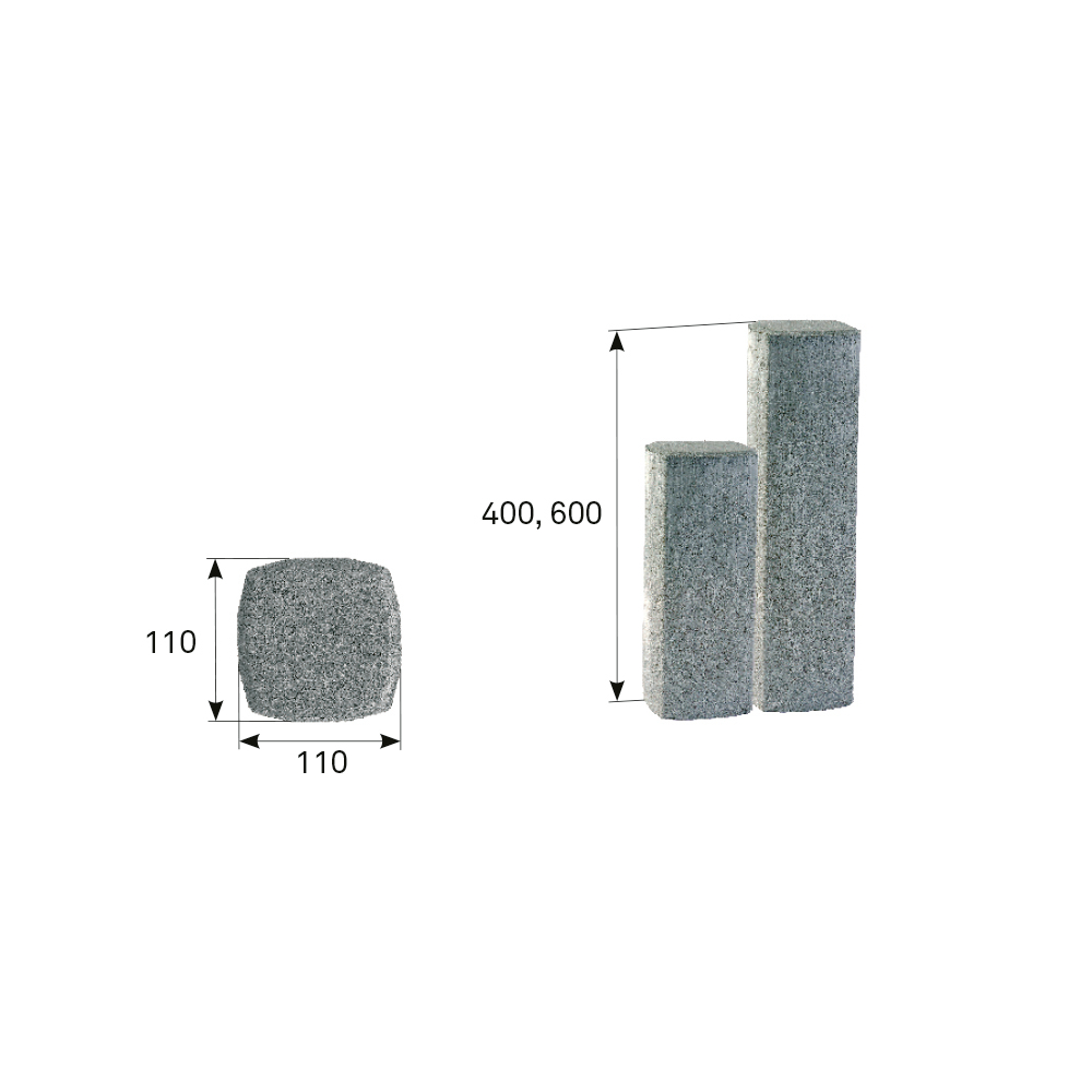 Palisáda betonová BEST PREMIUM standard antracit 110×100×400 mm BEST