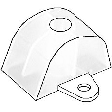 Podložka distanční plastová pro vlnu VL 130/30 a 100/30 čirá LANIT PLAST