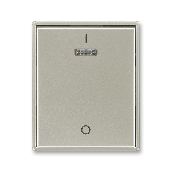 Kryt spínač řazení 3S s průzorem ABB Time starostříbrná ABB