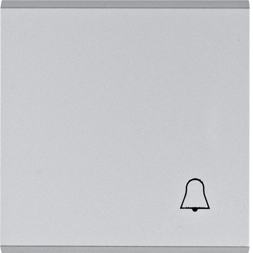 Kryt spínač jednoduchý Hager Lumina Zvonek stříbrná HAGER