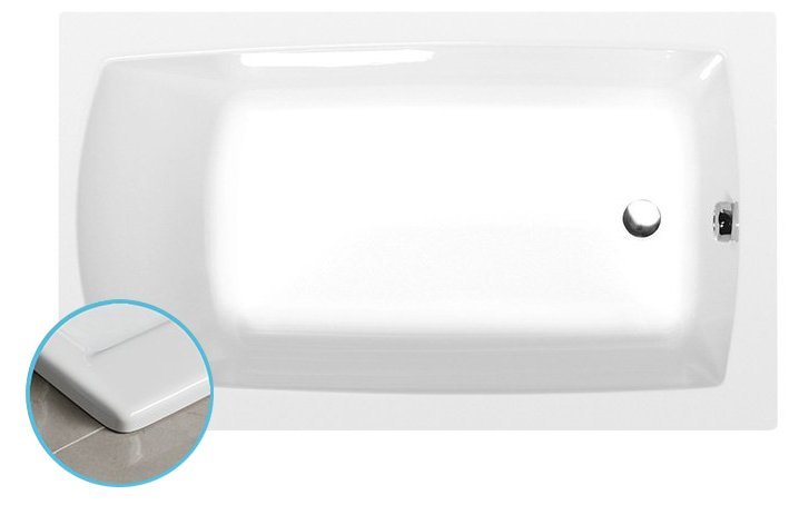 Vana akrylátová Polysan Lily Slim 120×70 cm POLYSAN